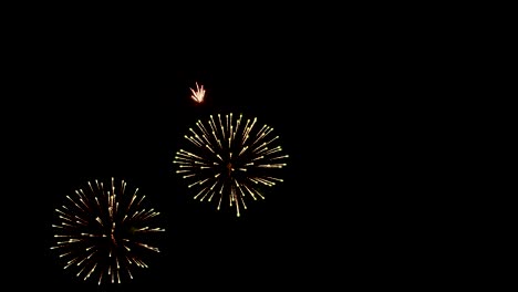 the real fireworks celebration colorful sky in the background black and the text happy new year 2020.