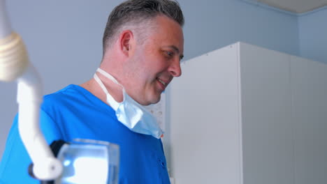 dentist talking to a patient