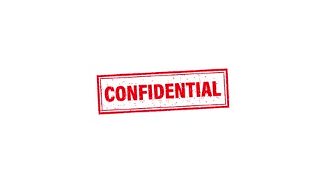 confidential on red background. padlock icon. vintage confidential, great design for any purposes. motion graphics.