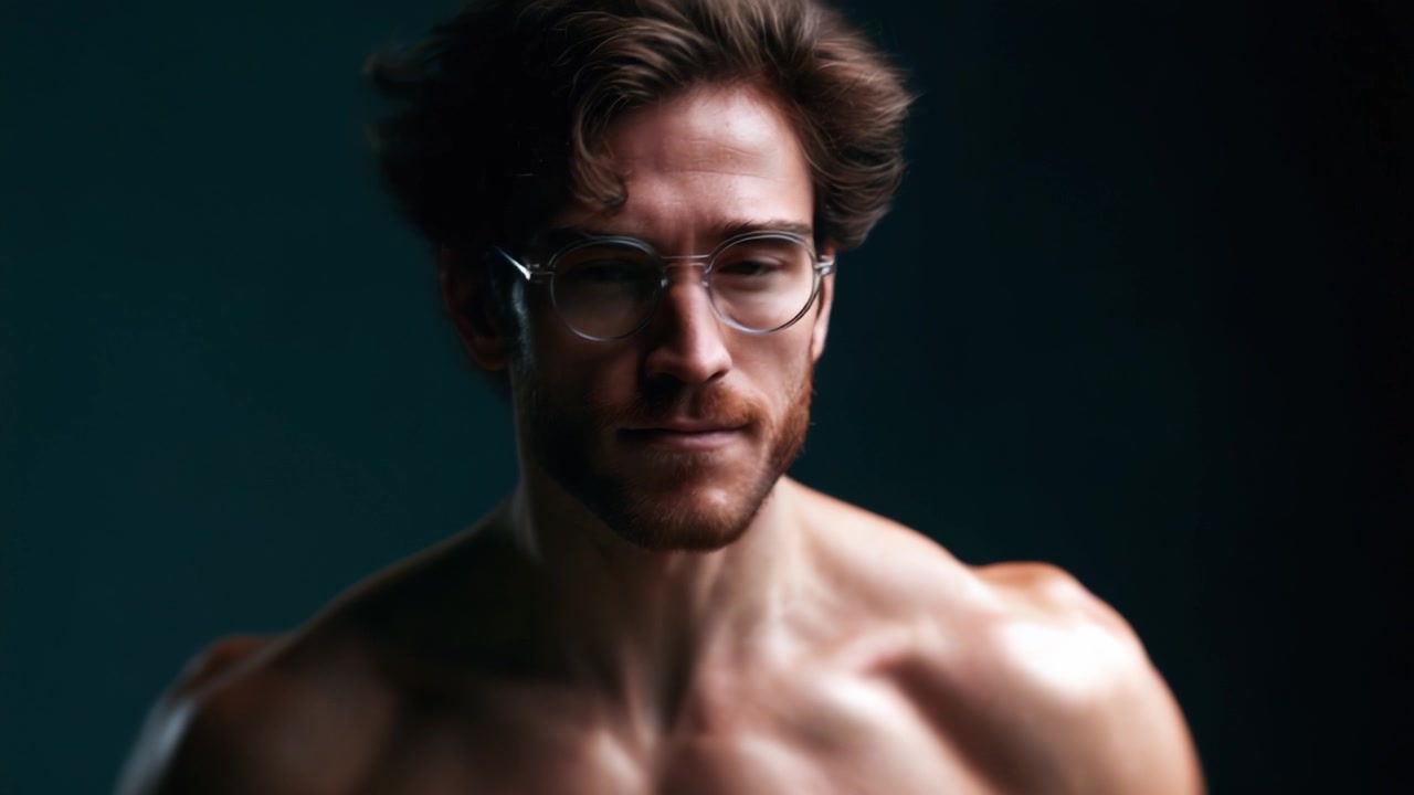 Un Ritratto Accattivante di un Uomo Dedicato che Mostra la Sua Essenza Fisica e l'Espressione Carismatica Attraverso Tecniche di Fotografia Artistica.