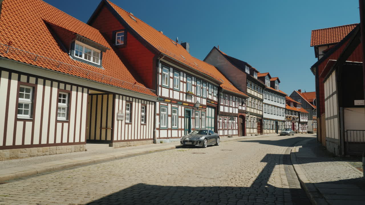 구식 거리의 현대 자동차