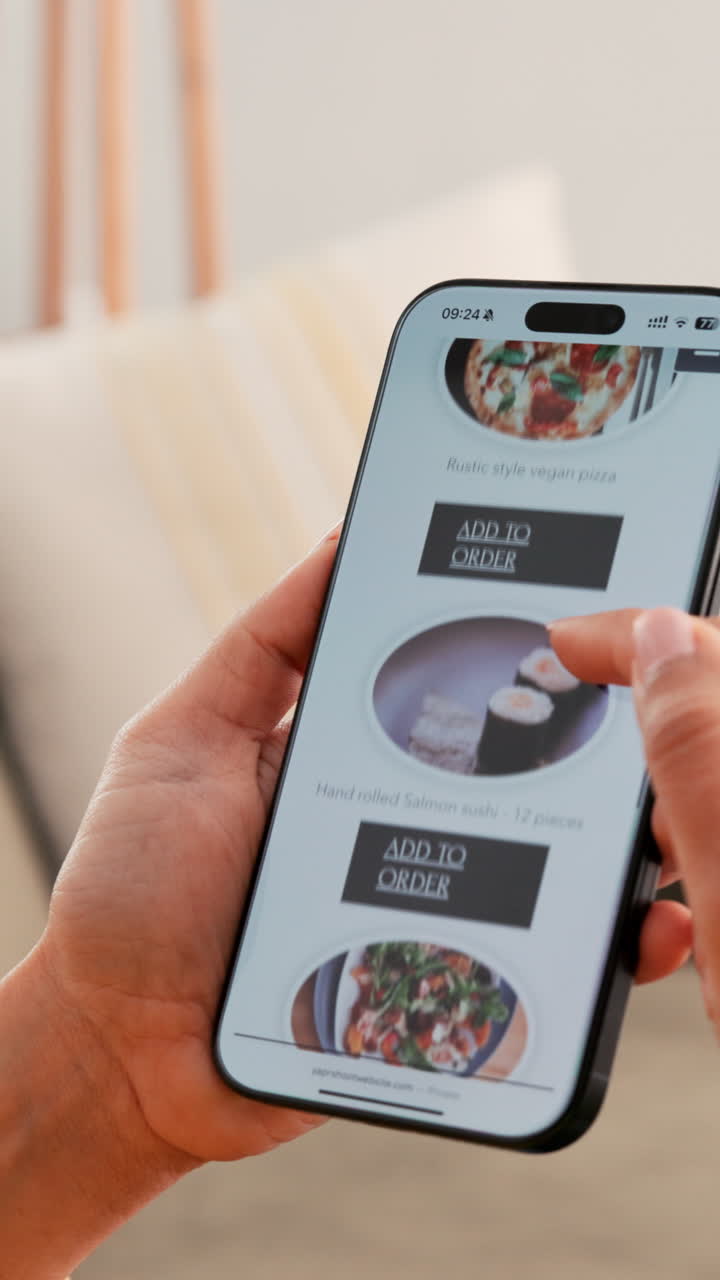 Ordering Food Online via Mobile App