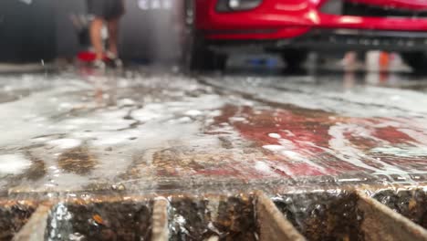 car wash floor