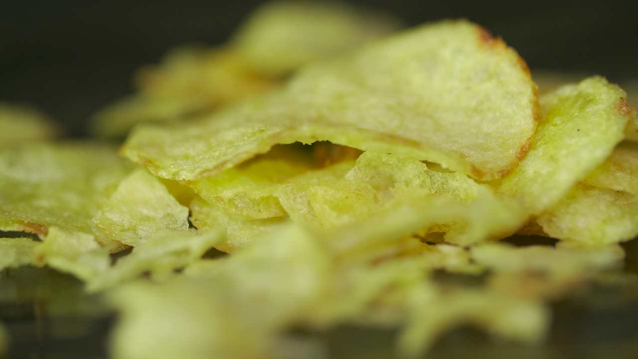 Pile of Crispy Potato Chips