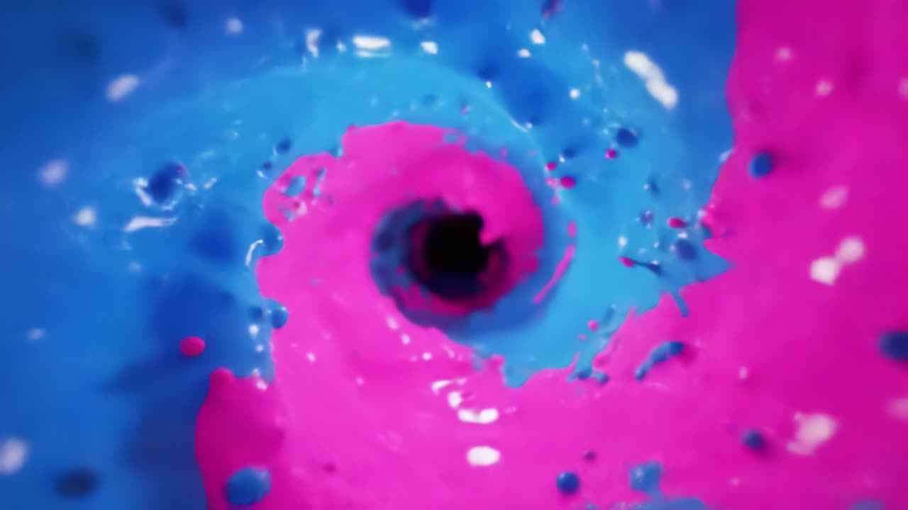 Abstract Swirling Pink and Blue Colors