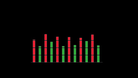 Infographic-Data-report-bar-graph-and-line-graph-chart-animated.-Grow-or-success-profit-diagram-concept-Animation-video-with-alpha-channel.