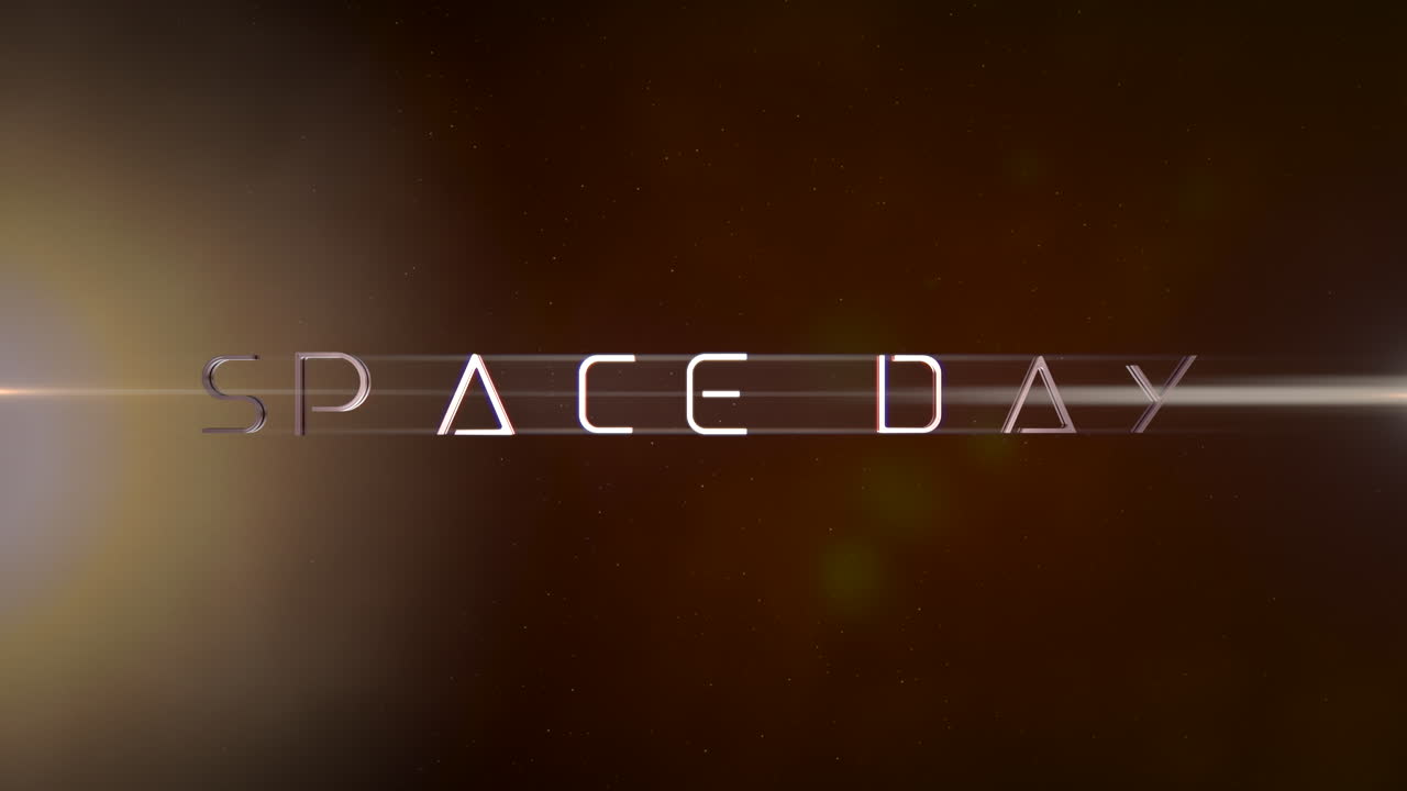 día espacial con destellos de estrellas en la galaxia.