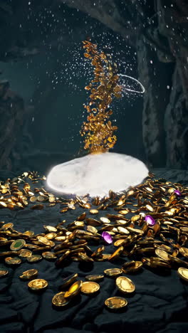fantasy cave treasure explosion