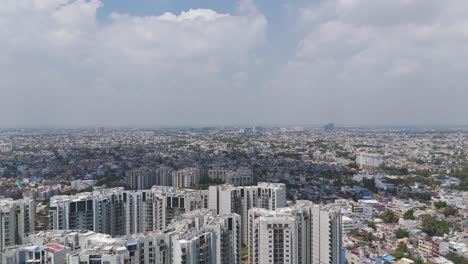 a top-down look at mogappair’s commercial streets, bustling with activity and local businesses