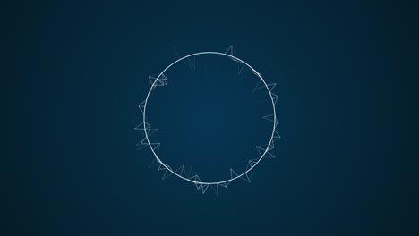 animación geométrica abstracta con efecto magnético