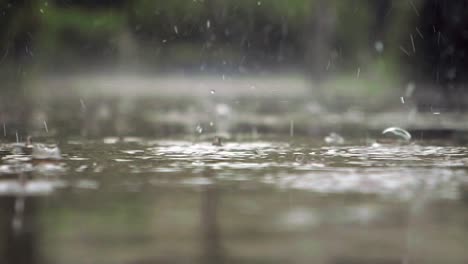 lluvia en el suelo