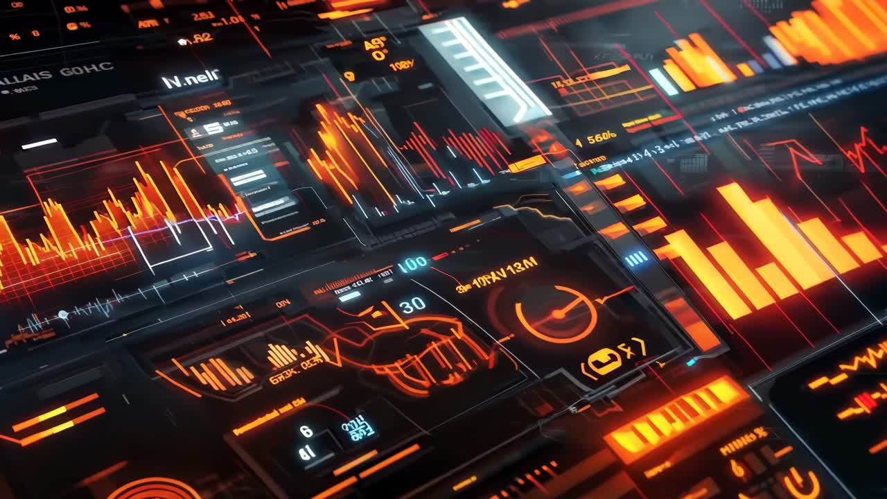 un primer plano de una pantalla de computadora con un montón de gráficos en ella