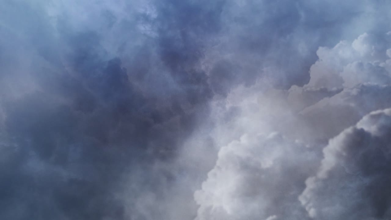 4k thunderstorm and dark gray clouds