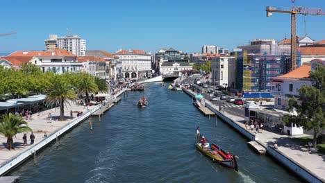 Aerial-view-of-the-Ria-de-Aveiro,-Portugal