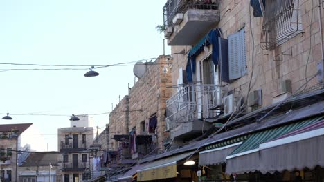 panoramic view of architecture street of israel