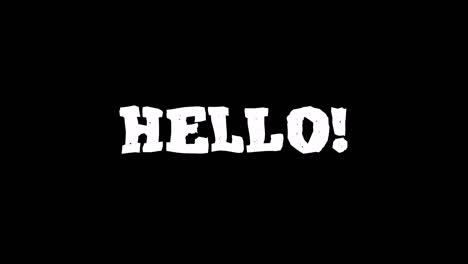 hello text stop motion animation.4k video motion graphic animation. se puede usar para el video explicador.