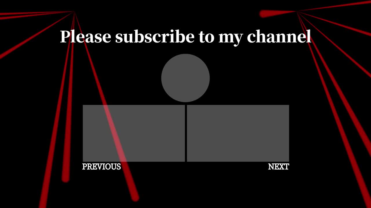 레이저 스테이지 세트  엔드 카드 엔딩 스크린 모션 그래픽