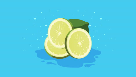 frutas cítricas tropicales frescas de limón