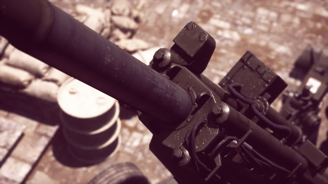 도시에서 대포 총