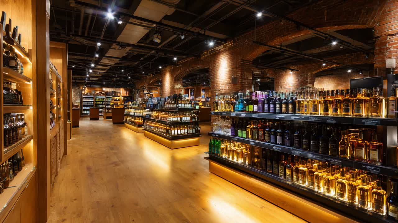 Inside a Well-Stocked Liquor Store