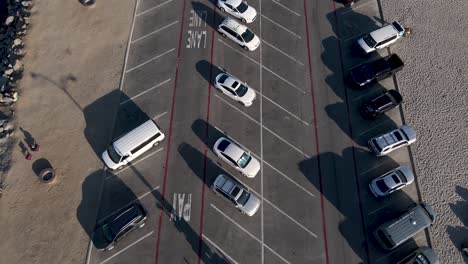 oceanside harbor north parking lot, aerial view