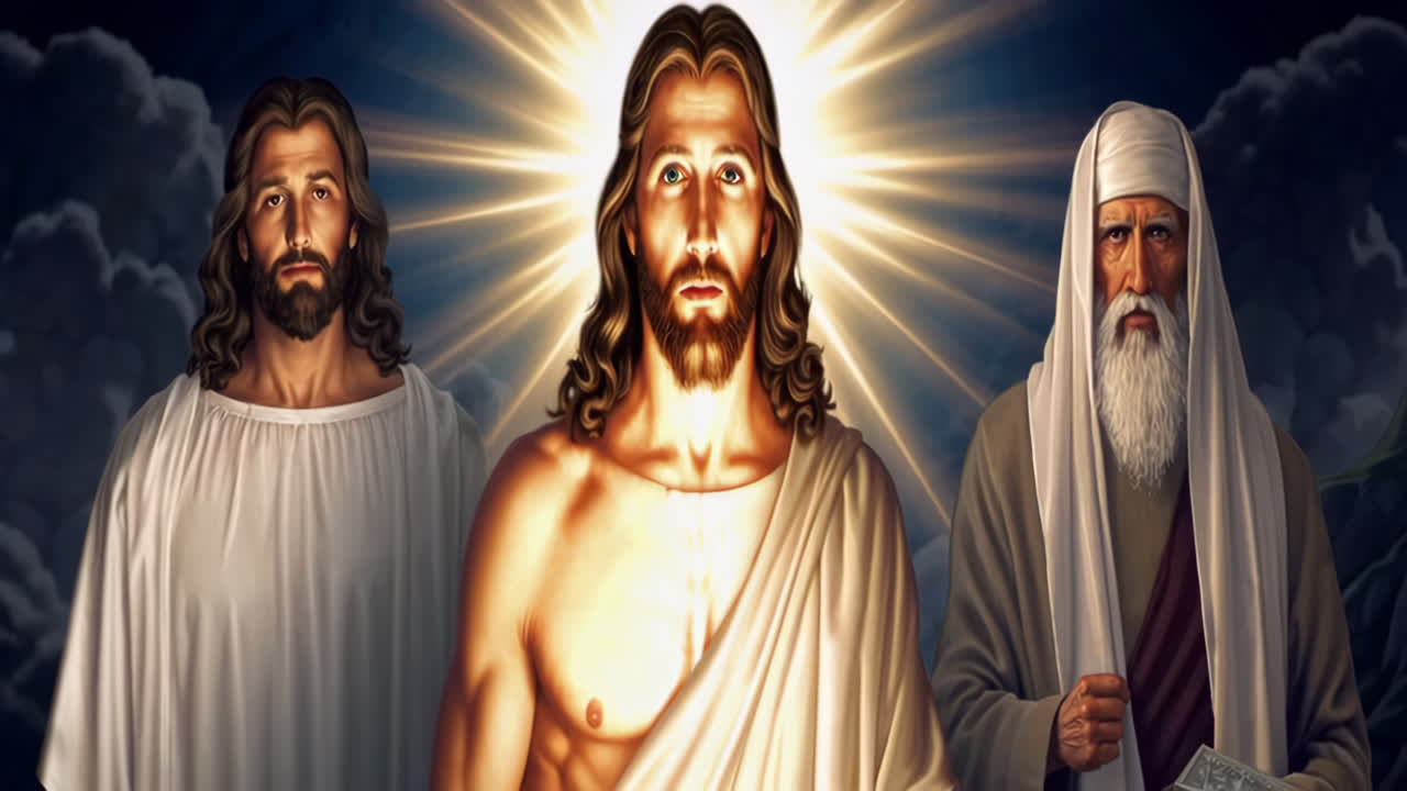 Figure Religiose in un Paesaggio Suggestivo