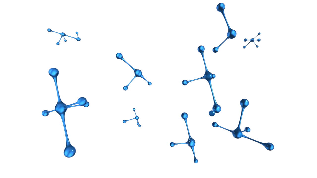 formas abstractas en 3d en movimiento