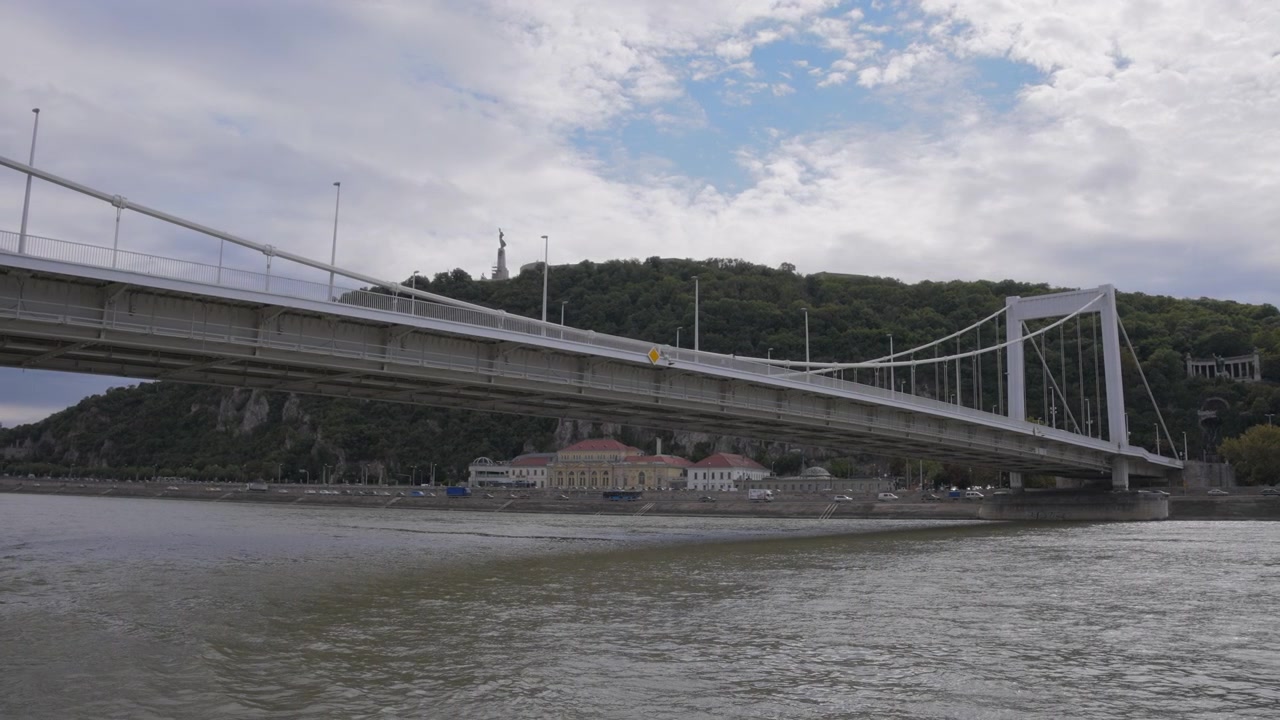 Attraversando il Ponte Elisabetta a Budapest