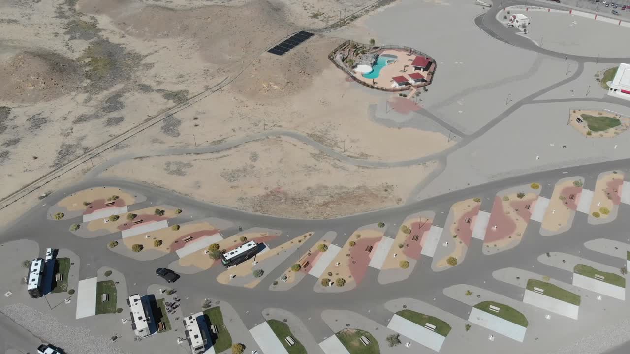 미국 뉴멕시코의 고급 사막 캠핑