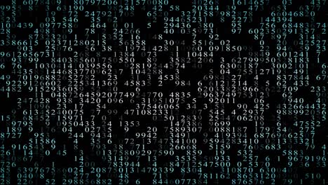 background of variable changing digits