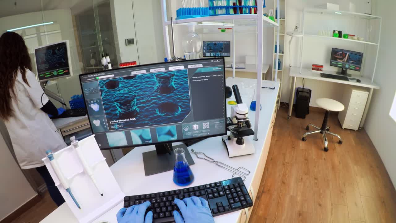 Science Lab with DNA Research