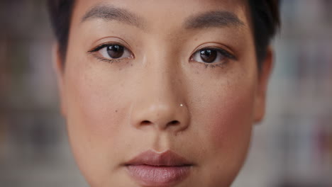 Close-up-of-beautiful-woman-face-portrait