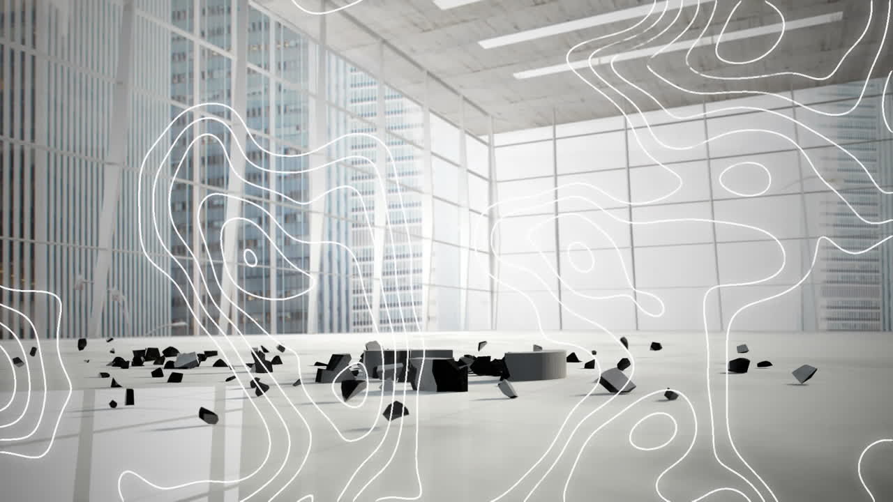 파운드 통화 상징에 대한 토포그래피가 떨어지고 사무실에 부러집니다.