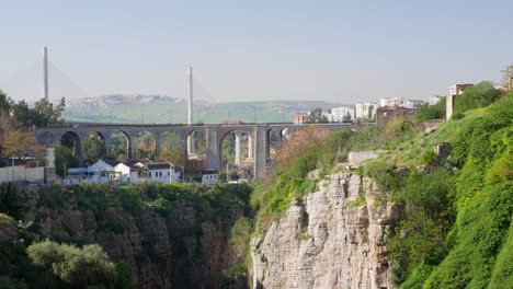sidi rached bridge in constantine, algeria