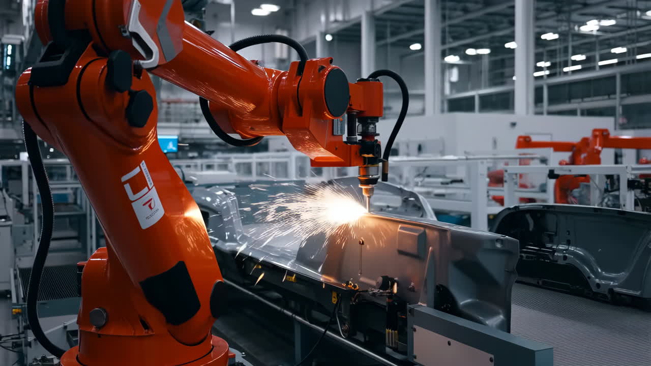 Robotic Automation in Car Manufacturing