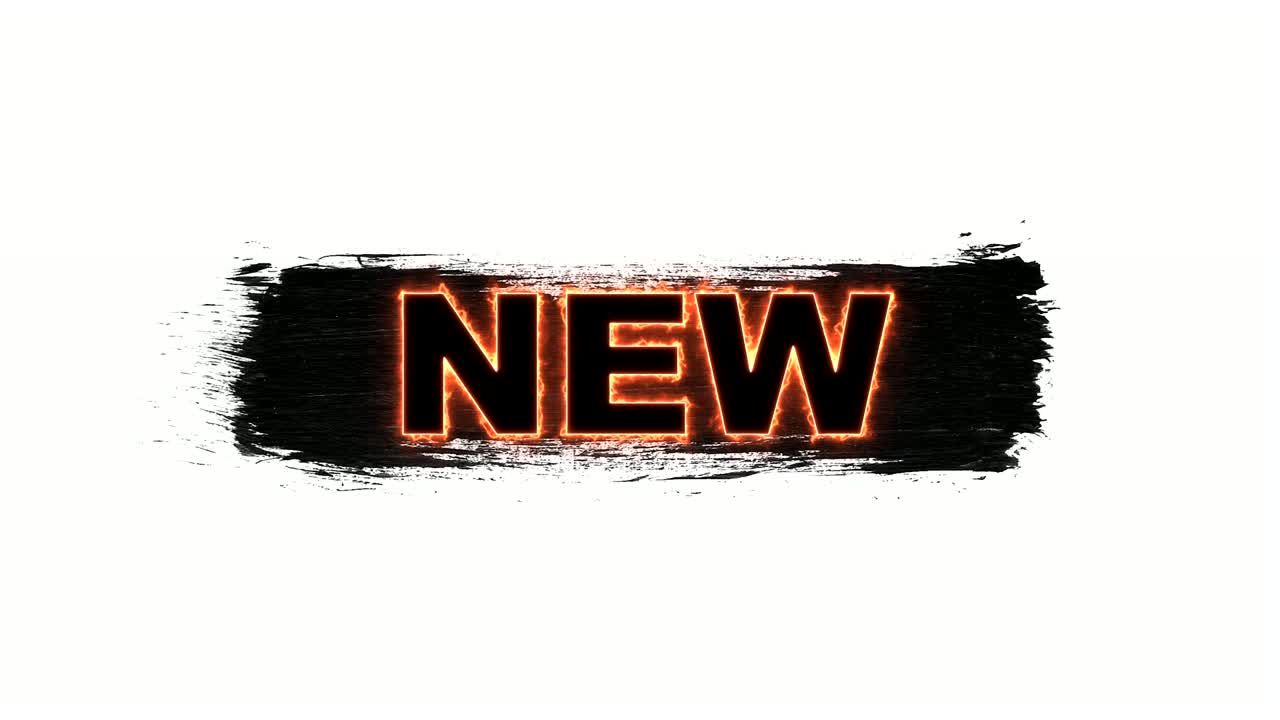 palabra nueva hecha de letras negras sobre fondo blanco