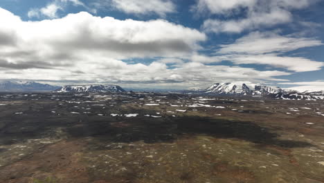 hveravellir fotografía aérea de las tierras altas del paisaje de islandia