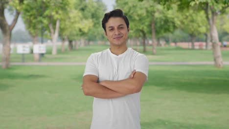 portrait of happy indian man