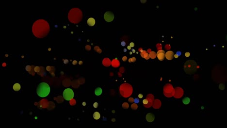 video generado digitalmente de círculos multicolores