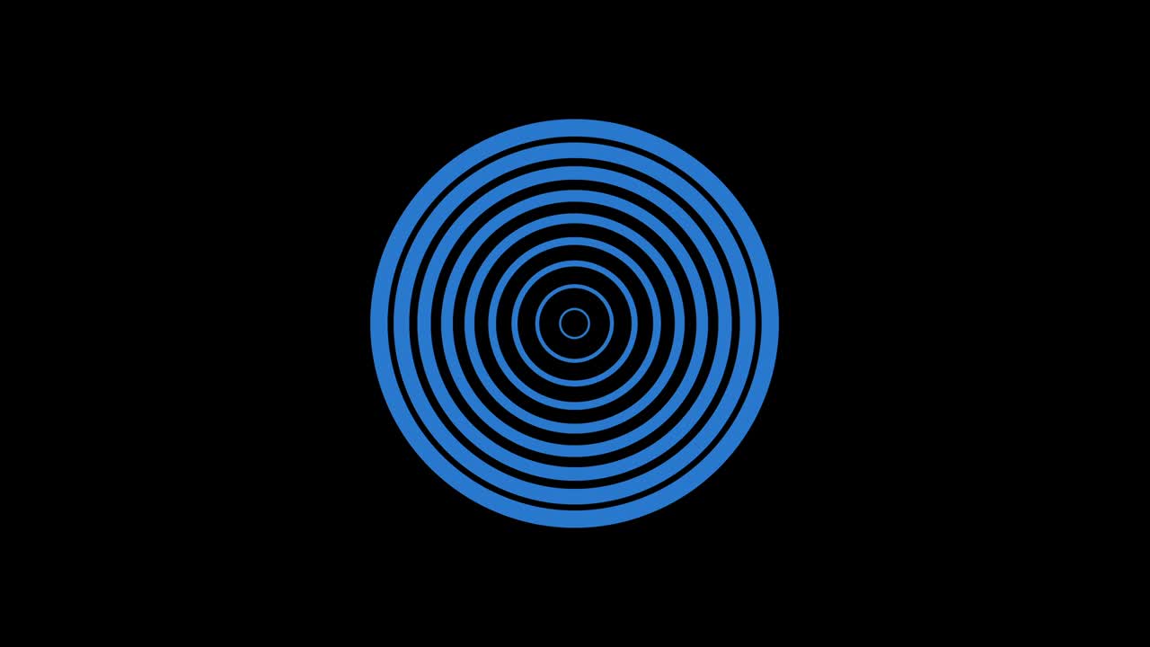 다양한 색상으로 구성된 모형, 16:9 비디오 형식.