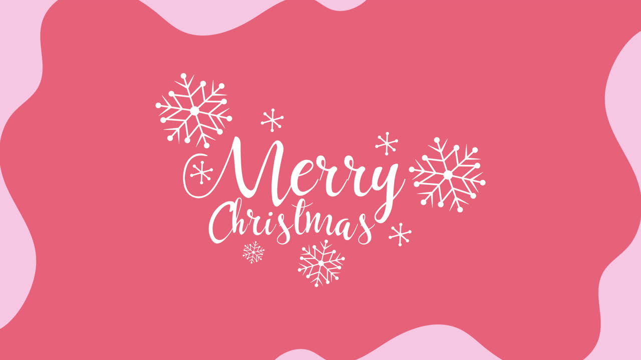 불꽃놀이와 함께 메리 크리스마스 글자