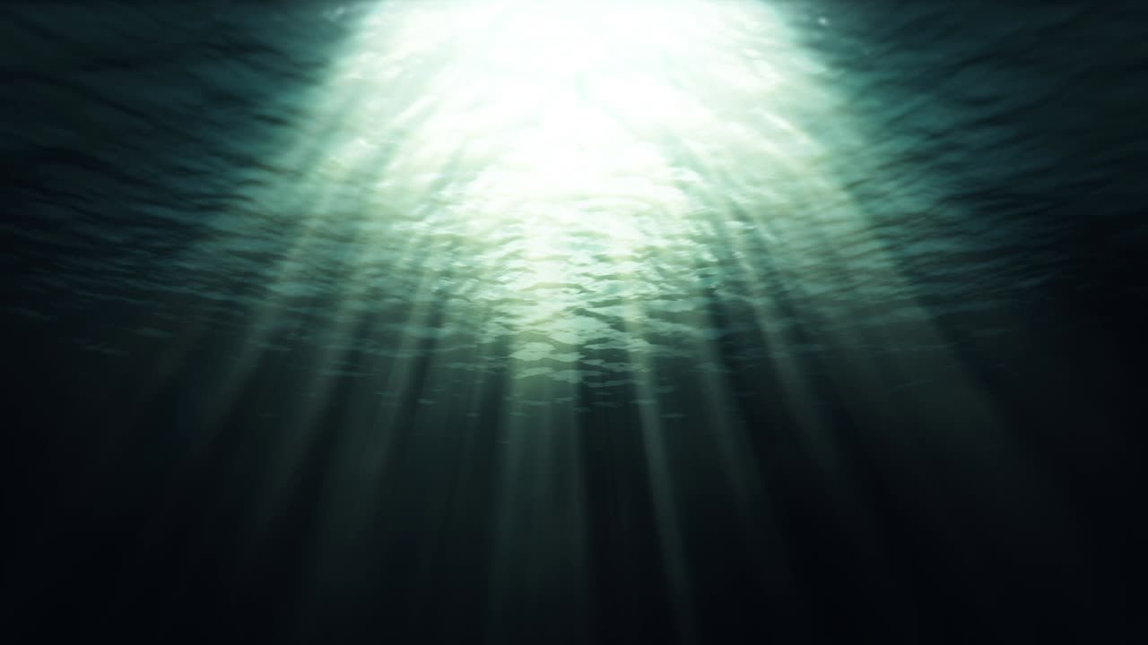 rayos de luz bajo el agua
