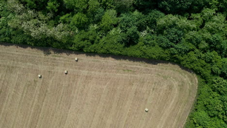 agriculture land drone view in hungary