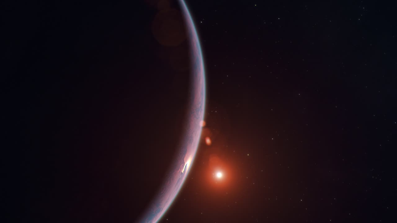 Planet Earth Sunrise as Seen from Space - Side
