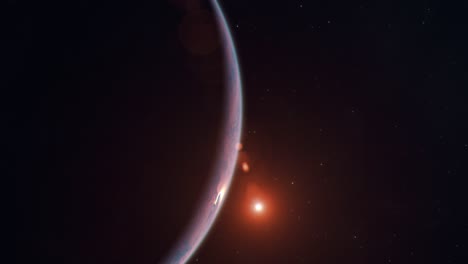 el amanecer del planeta tierra visto desde el espacio - lado