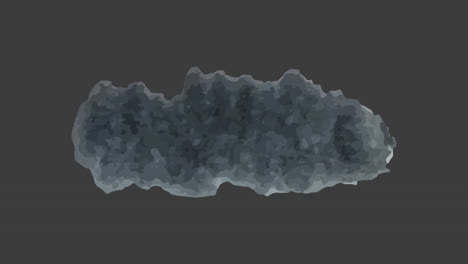 abstract dark gray watercolor smudge