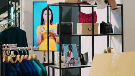 interior of empty clothing store