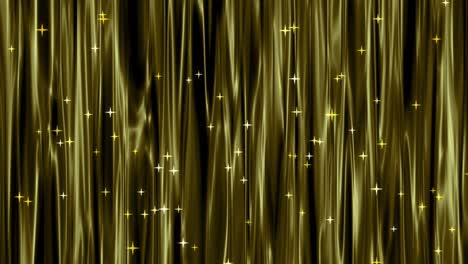 golden curtain and stars
