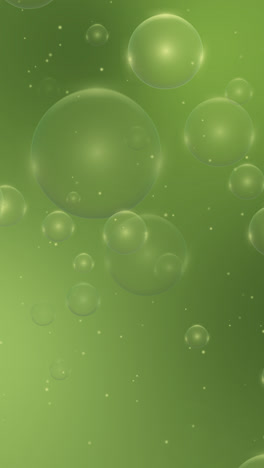 abstract green bubbles background