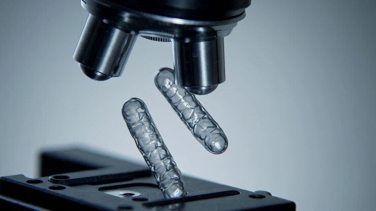 Immagine al microscopio di campioni